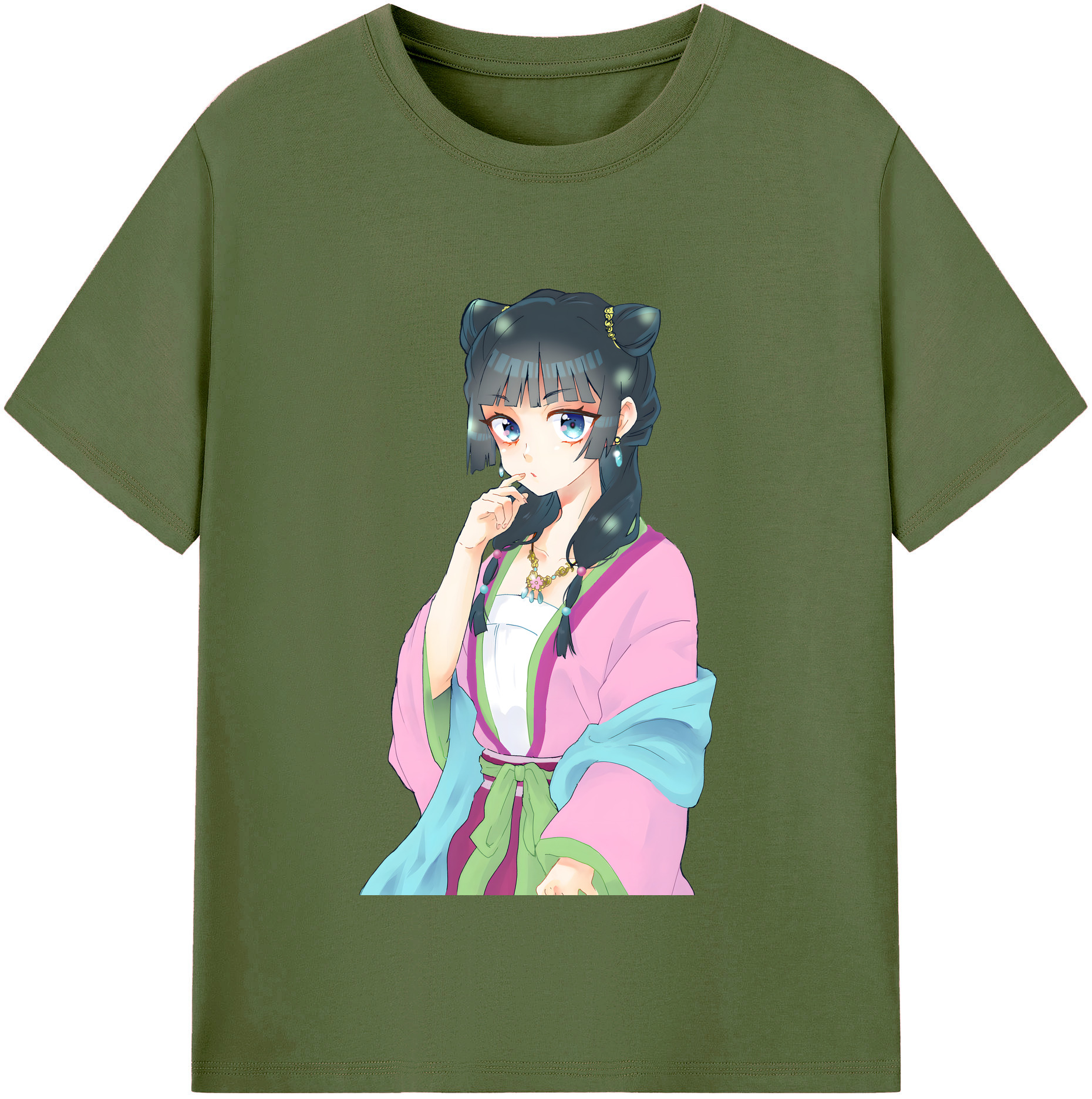 （画像用） 薬屋のひとりごと The Apothecary Diaries 綿100％半袖Tシャツ（フロントプリント）